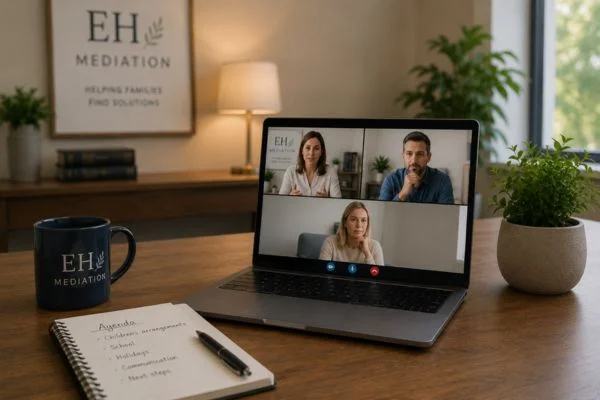 child access mediation Cardiff online meeting.